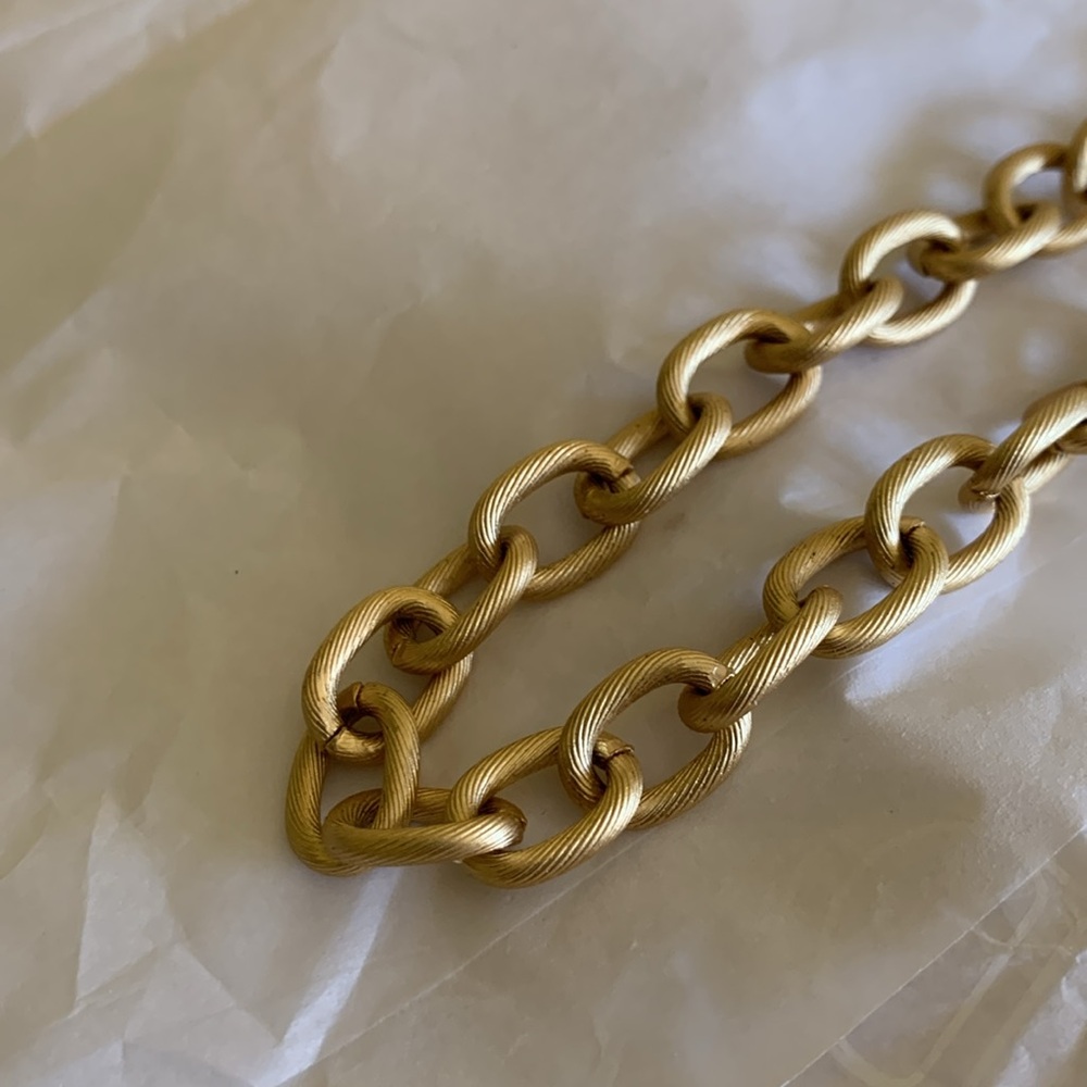 Spartina gold chunky necklace. - Picture 2 of 4